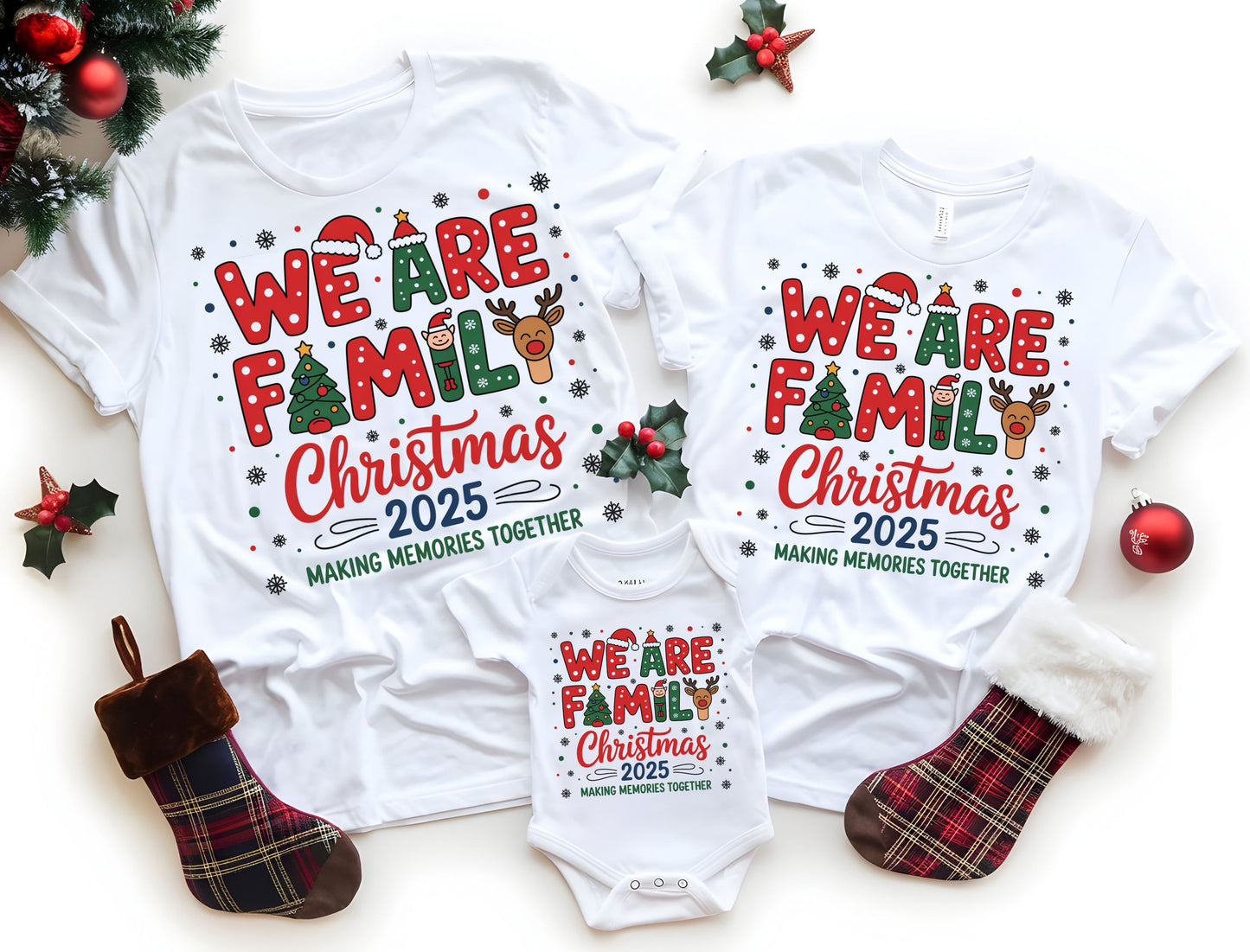 Christmas Holiday T-Shirt, Matching Family Shirts B1ack By Design LLC