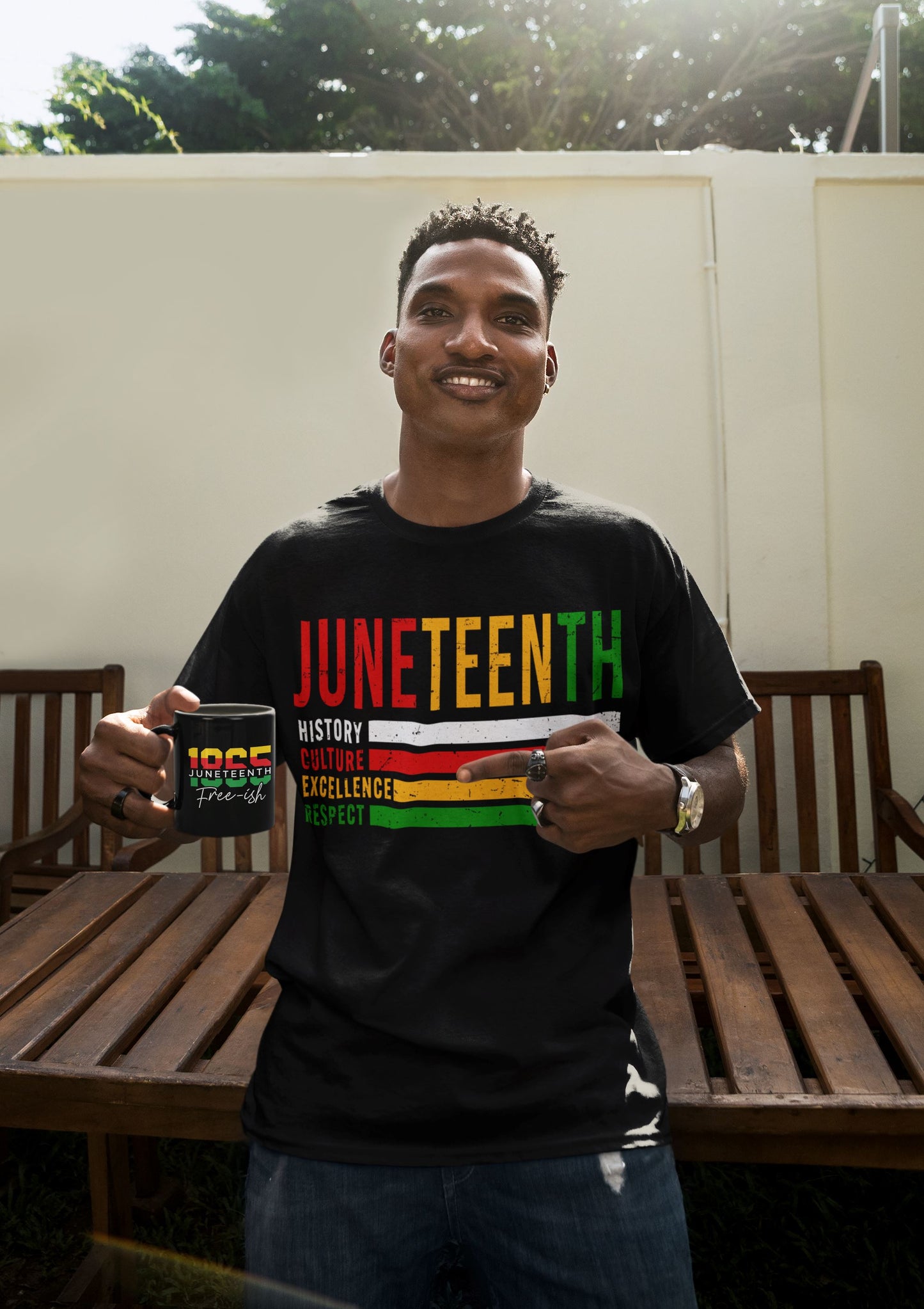 Juneteenth Vibes T-Shirt T-Shirt B1ack By Design LLC
