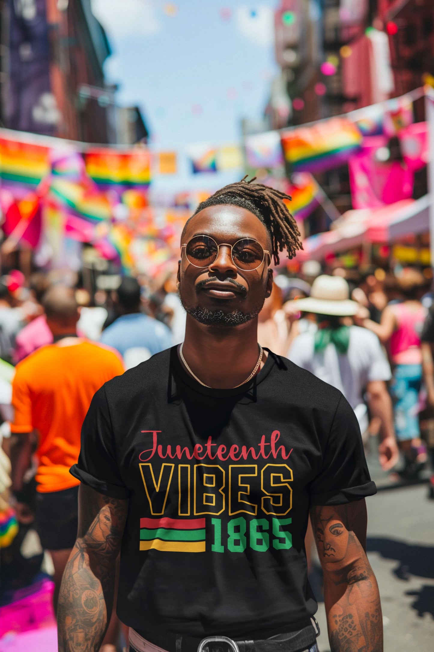 Juneteenth Vibes T-Shirt T-Shirt B1ack By Design LLC