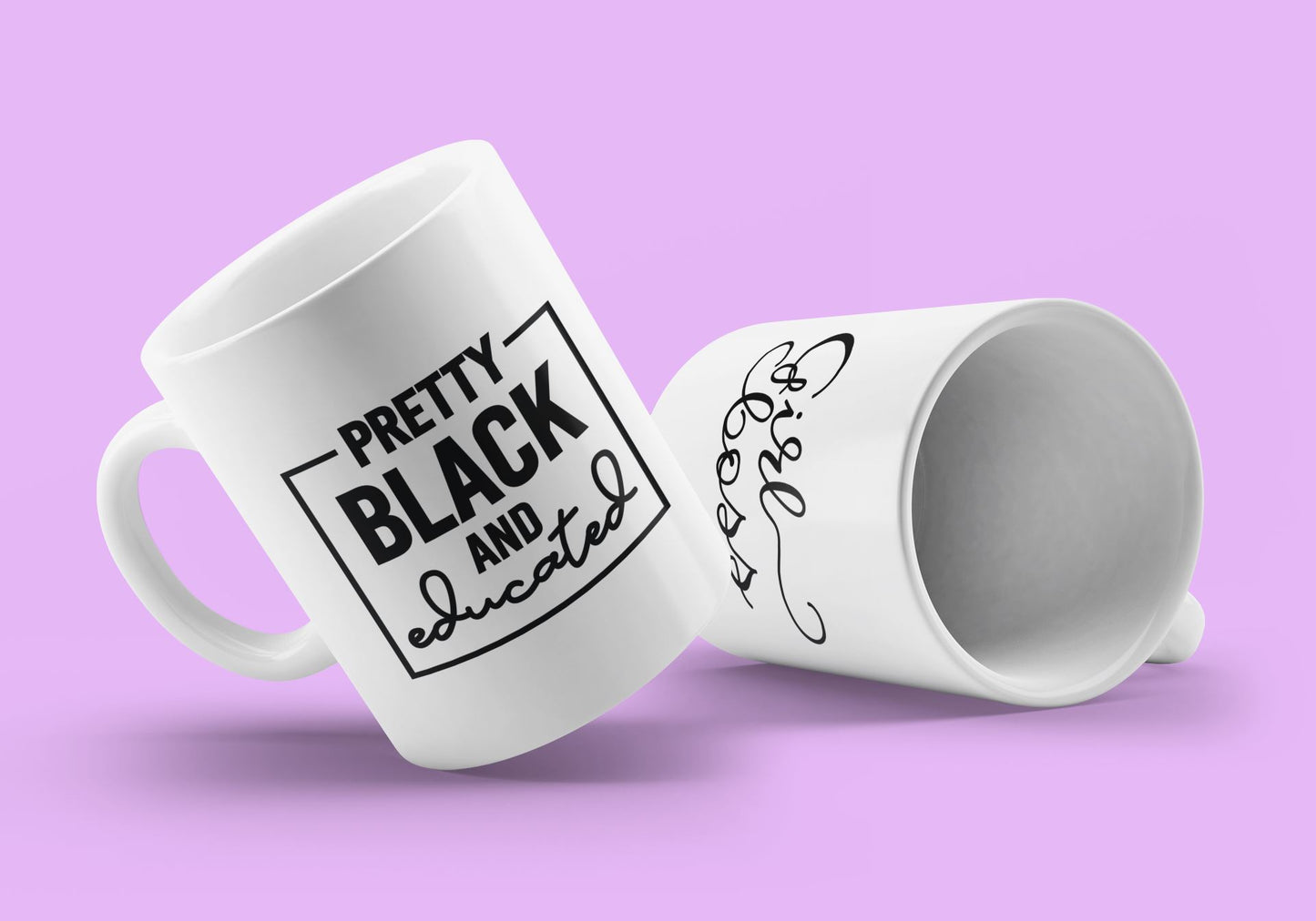 Black and Educated Mug / Black Queen Mug / Melanin Goddess Mug Travel Cup/Mug B1ack By Design LLC