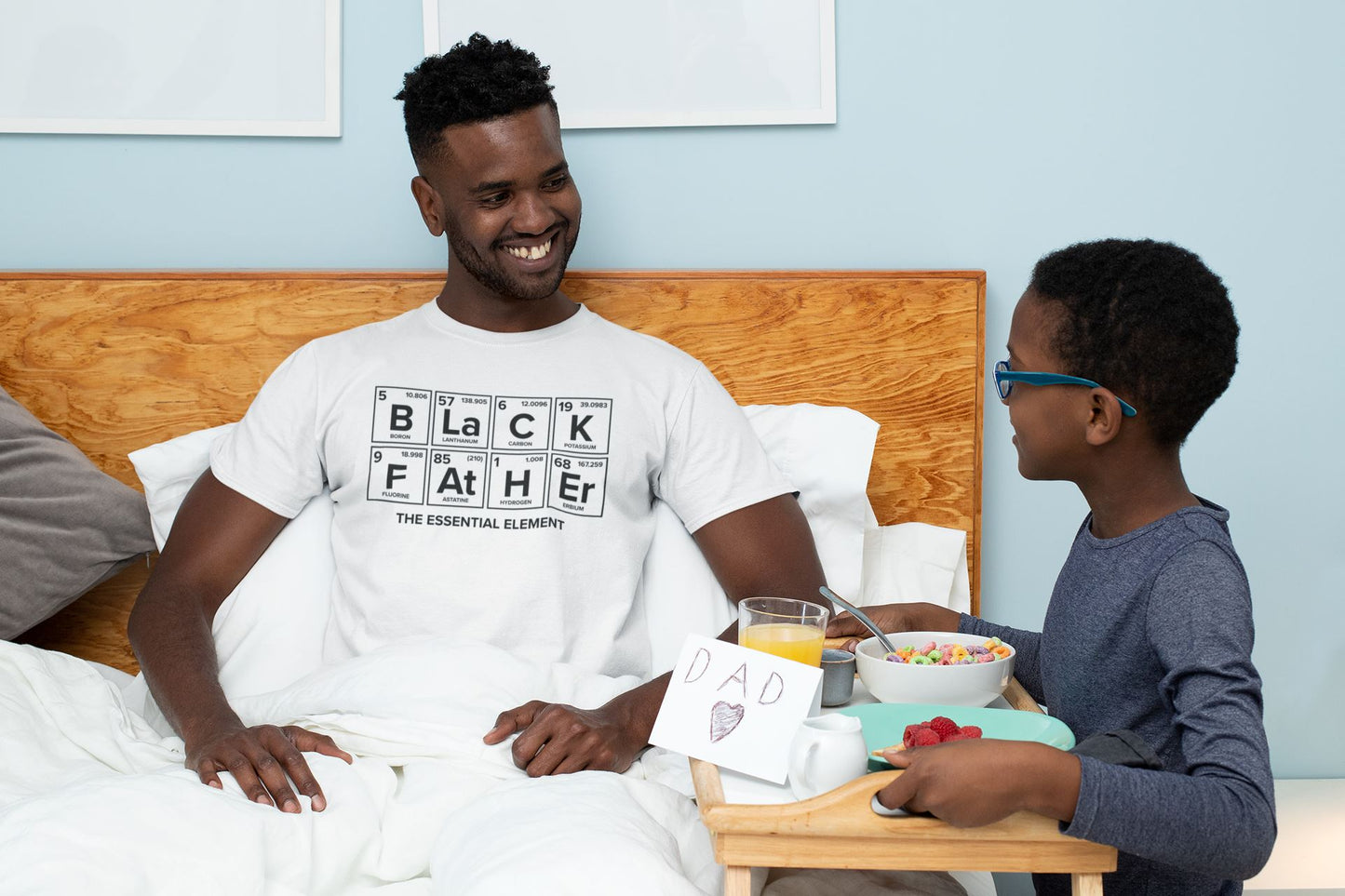 Black Father, The Essential Element, Periodic Table T-Shirt B1ack By Design LLC