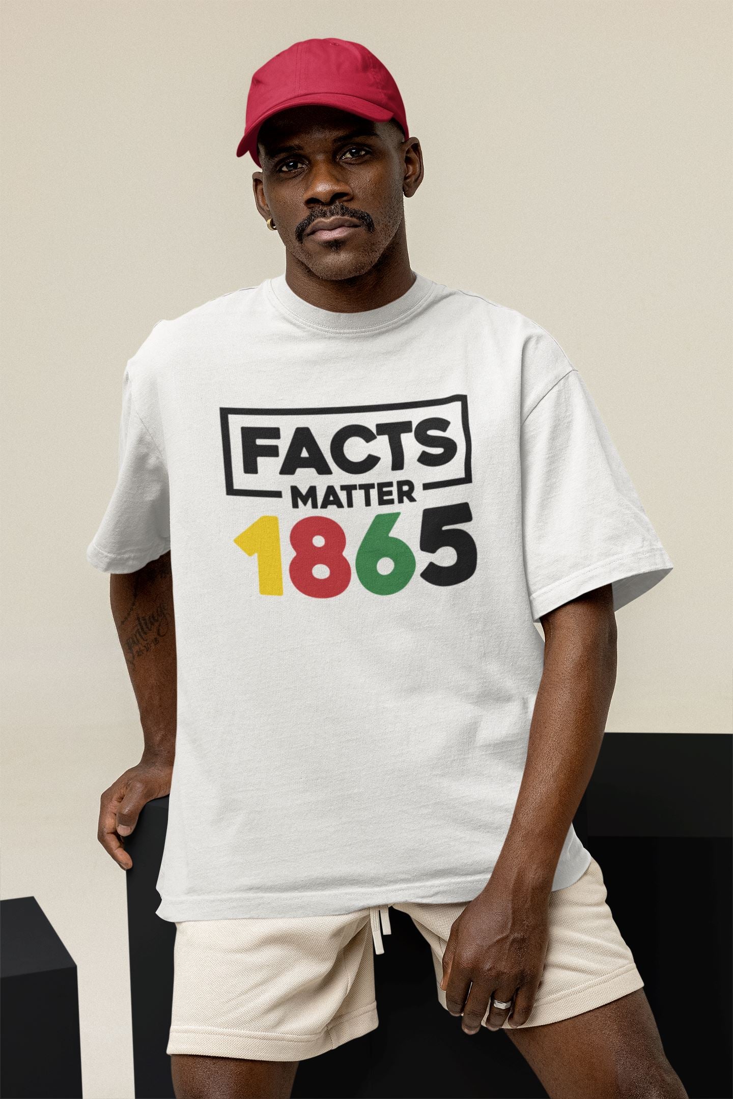Black Pride T-Shirt, Juneteenth Shirt, Facts Matter, 1865 T-Shirt B1ack By Design LLC