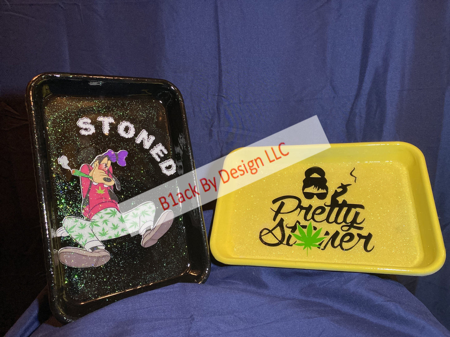 Custom Tray - Pretty Stoner/Stoned B1ack By Design LLC