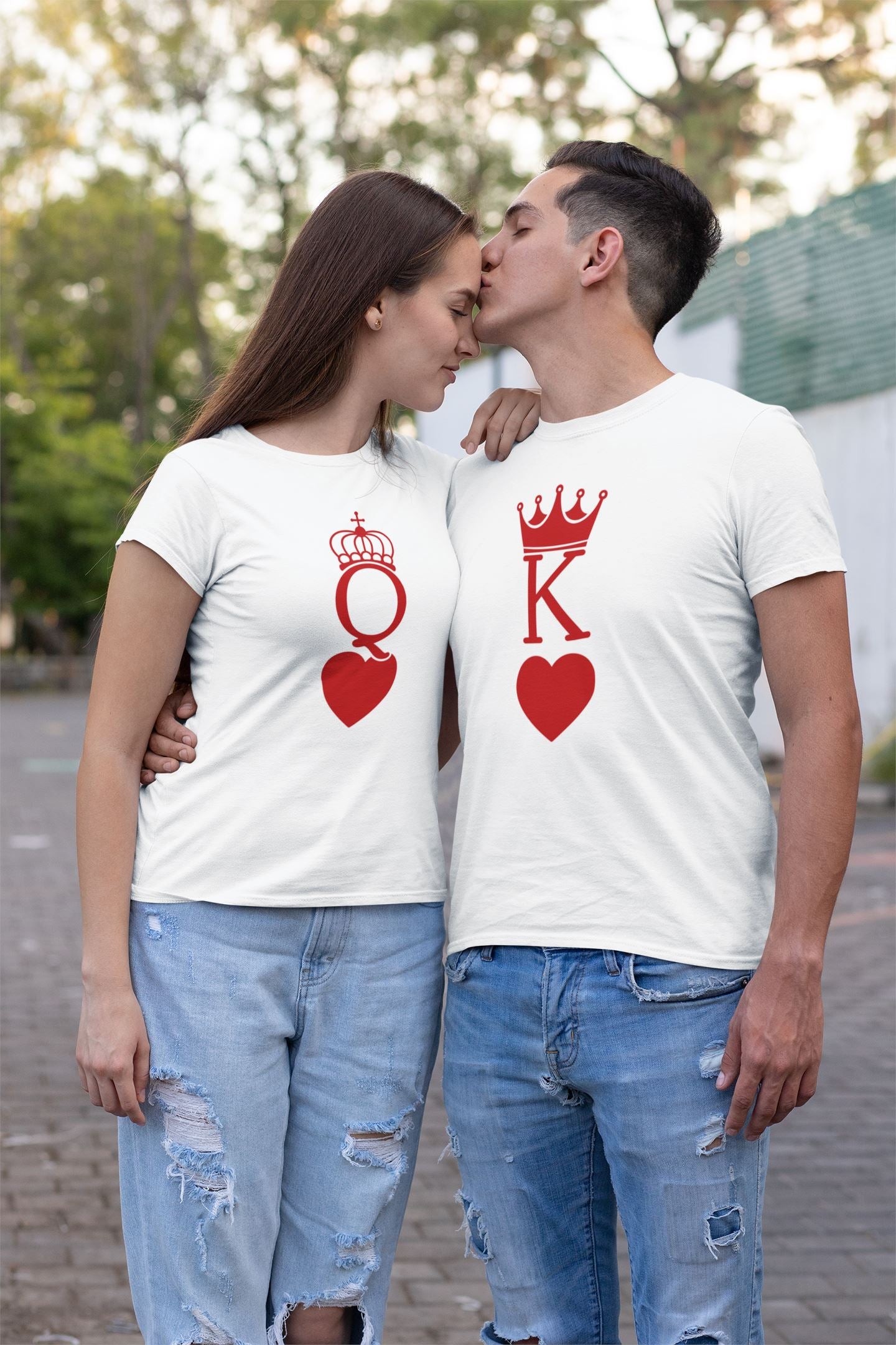 His Queen, Her King Couple T-Shirts Shirt B1ack By Design LLC