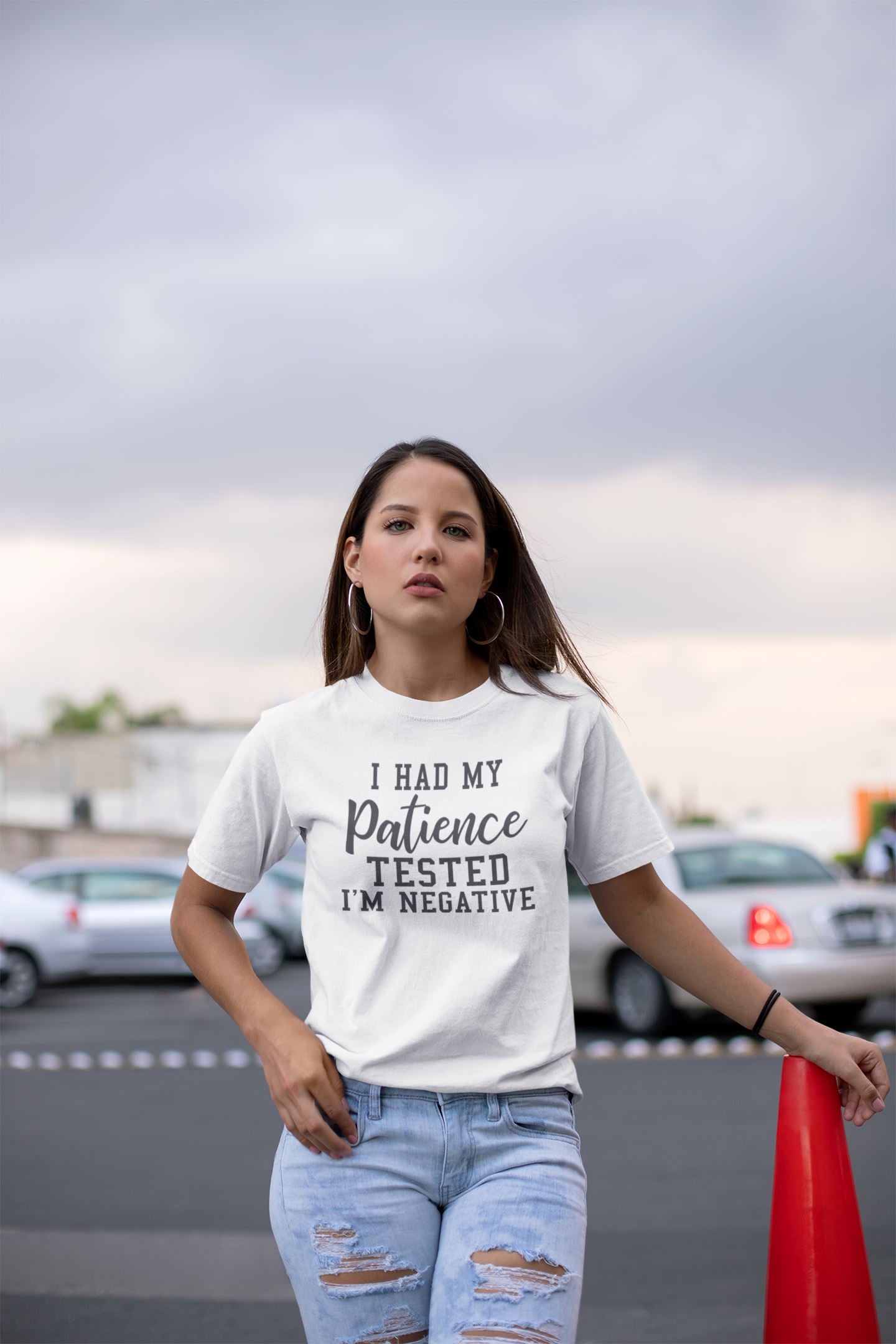 I Had My Patience Tested I'm Negative T-Shirt, Funny T-Shirt, Sarcastic T-Shirt, Sassy T-Shirt B1ack By Design LLC