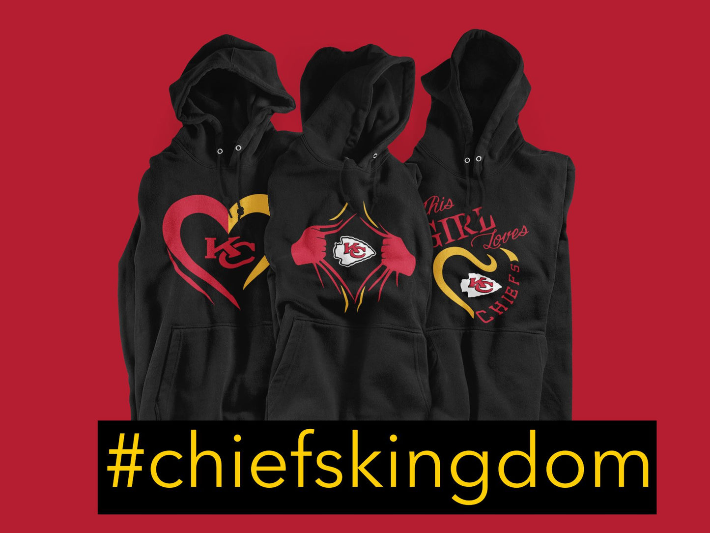 Kansas City Chiefs Hoodie Shirt B1ack By Design LLC