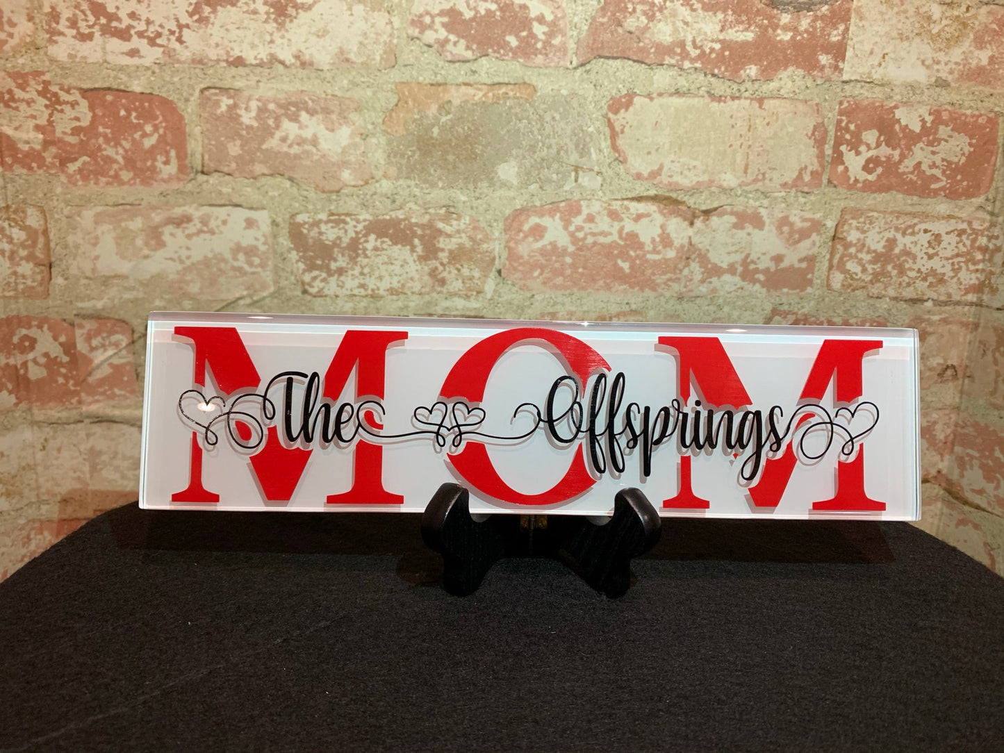 Motherhood Themed Custom Tile, Mother's Tile, Mother's Gift Tile B1ack By Design LLC