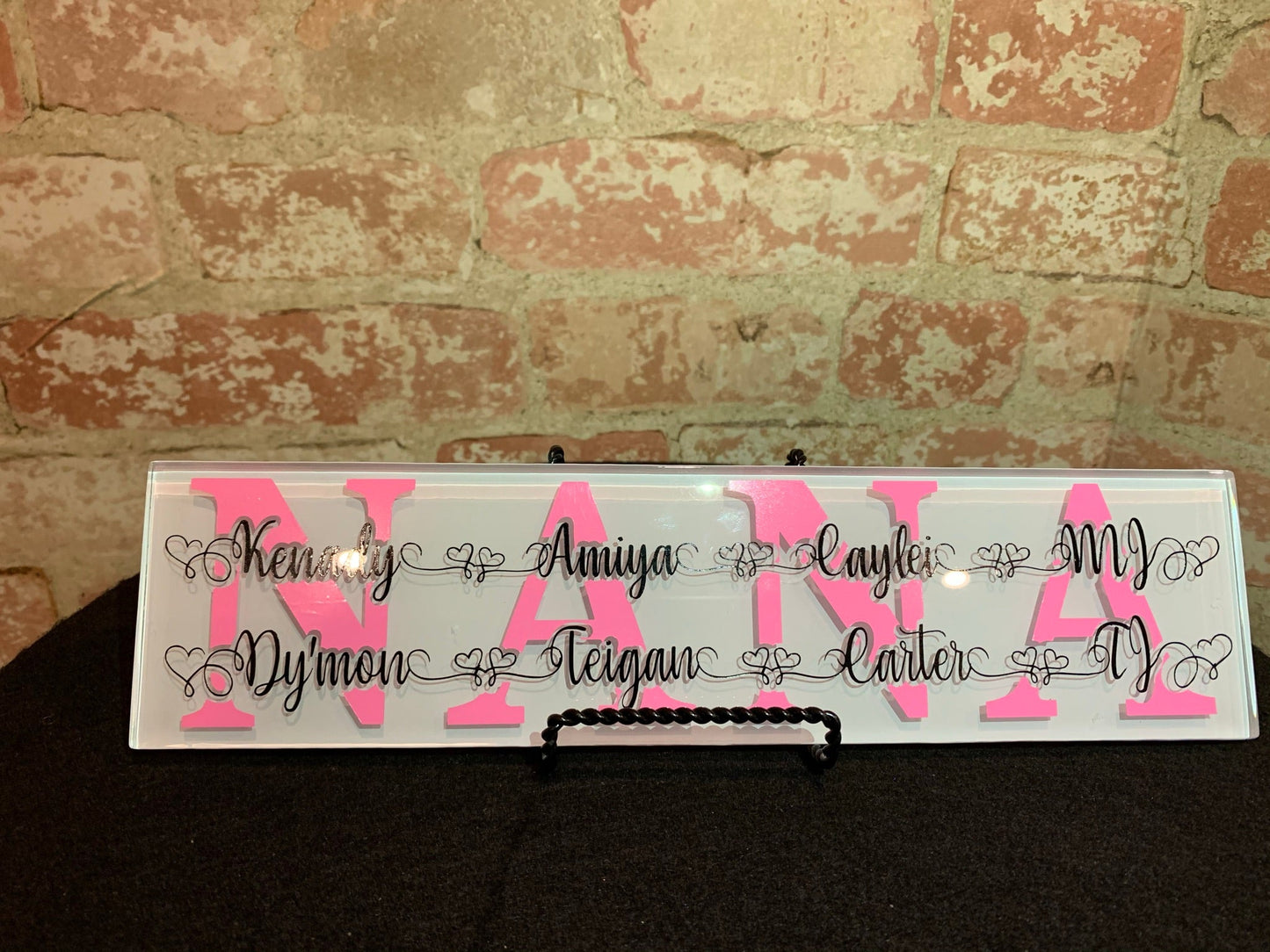 Motherhood Themed Custom Tile, Mother's Tile, Mother's Gift Tile B1ack By Design LLC