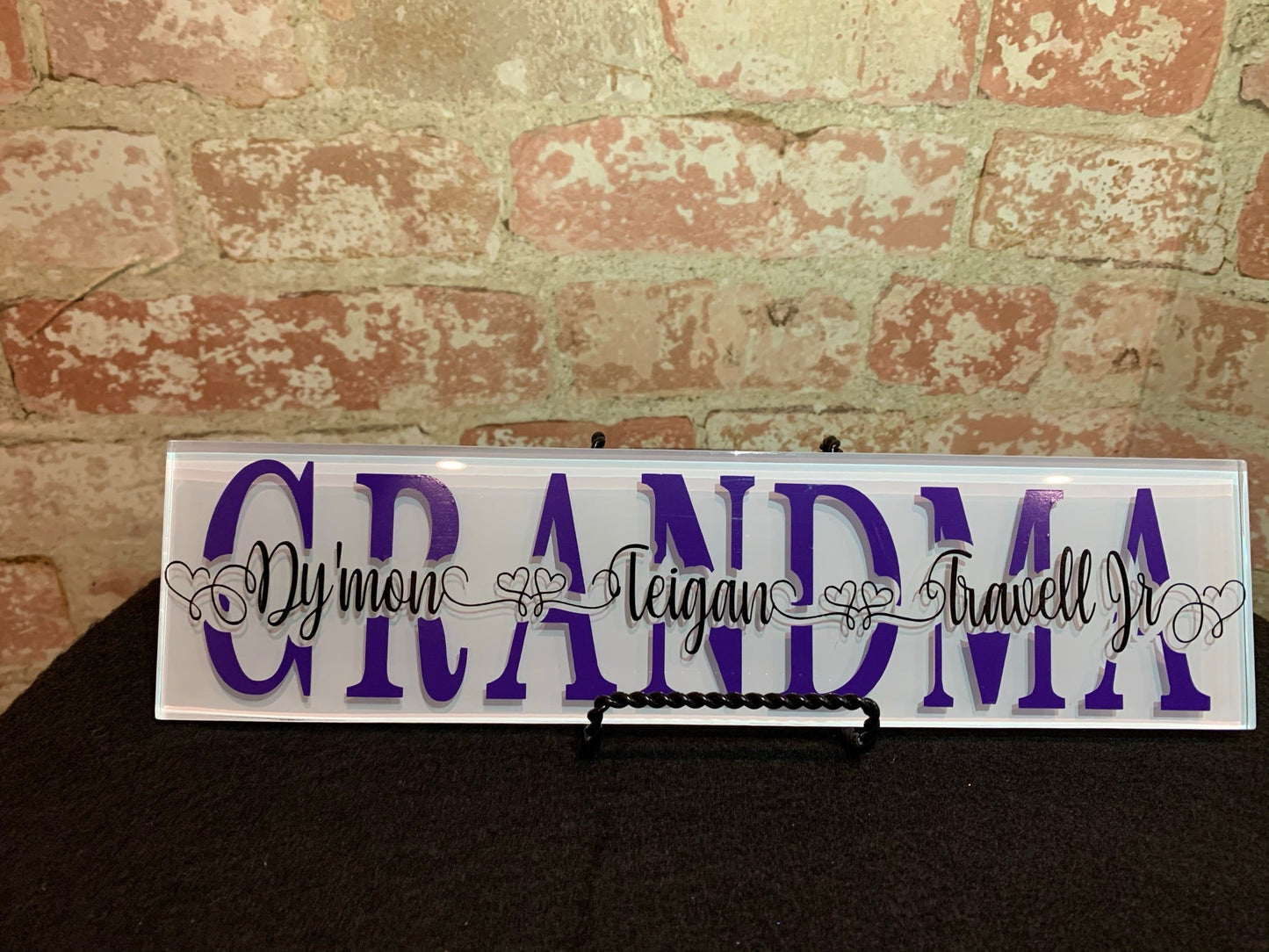 Motherhood Themed Custom Tile, Mother's Tile, Mother's Gift Tile B1ack By Design LLC