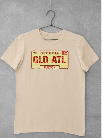 OLD ATL - Vintage Fulton County T-Shirt, Georgia 1970s Shirt B1ack By Design LLC