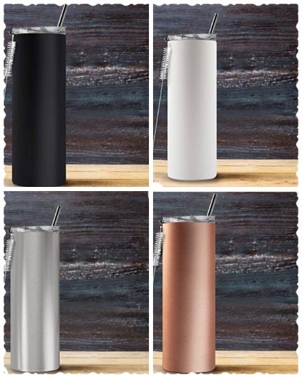 Personalized Matte Tumbler with Lid & Straw (20-ounce), Custom Tumbler Home & Garden B1ack By Design LLC