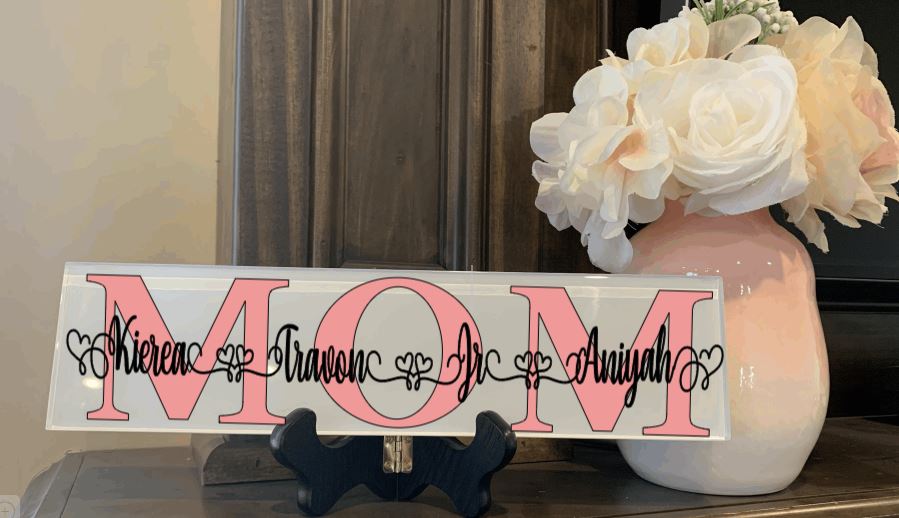 Personalized Mom Tile/Plaque Tile B1ack By Design LLC