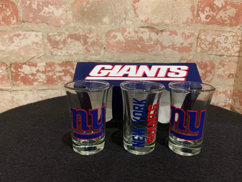 Sports Themed Shot Glass Set, 3-Piece Set Inspired by Football, Football Gift Set Drinkware B1ack By Design LLC