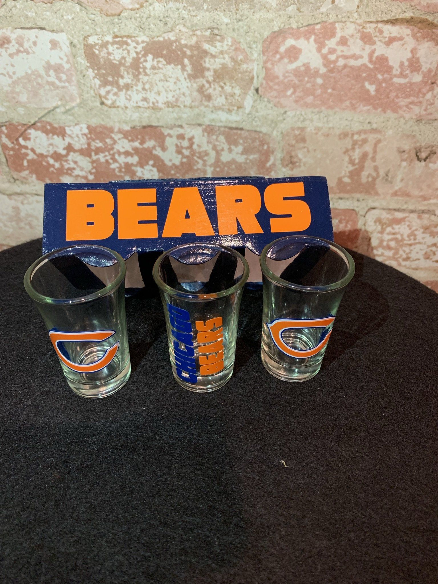 Sports Themed Shot Glass Set, 3-Piece Set Inspired by Football, Football Gift Set Drinkware B1ack By Design LLC