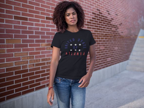 United State of Atlanta T-Shirt Shirt B1ack By Design LLC