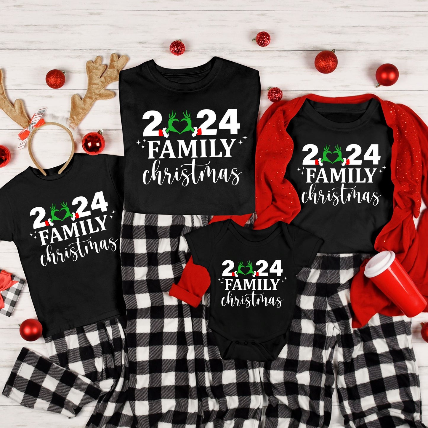 Christmas Holiday T-Shirt, Matching Family Shirts B1ack By Design LLC 