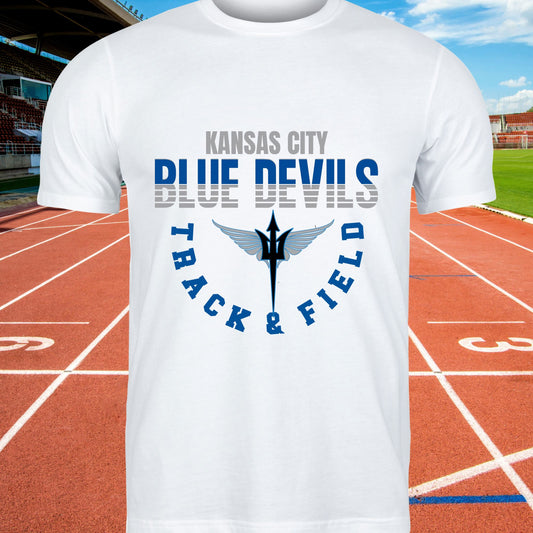 Kansas City Blue Devils Track & Field B1ack By Design LLC 