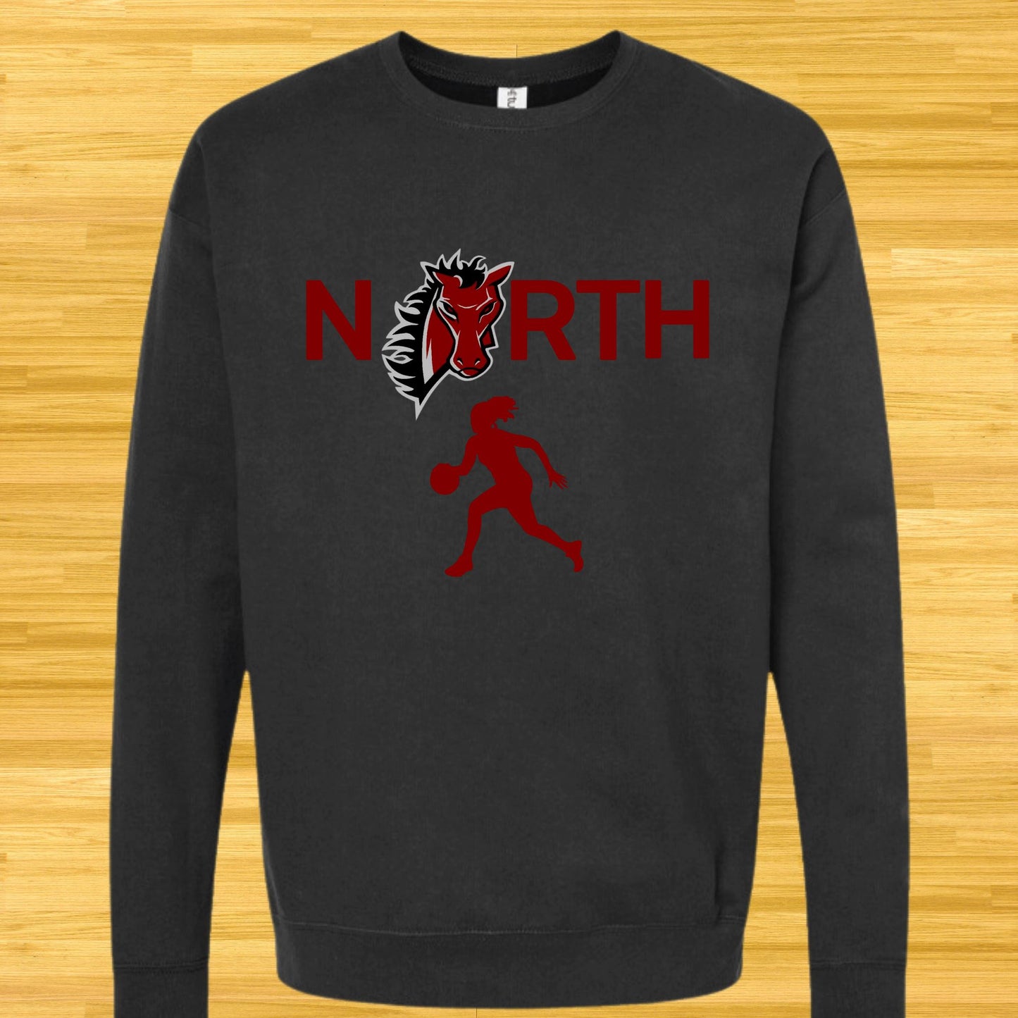 LSN Crewneck Sweatshirt B1ack By Design LLC 