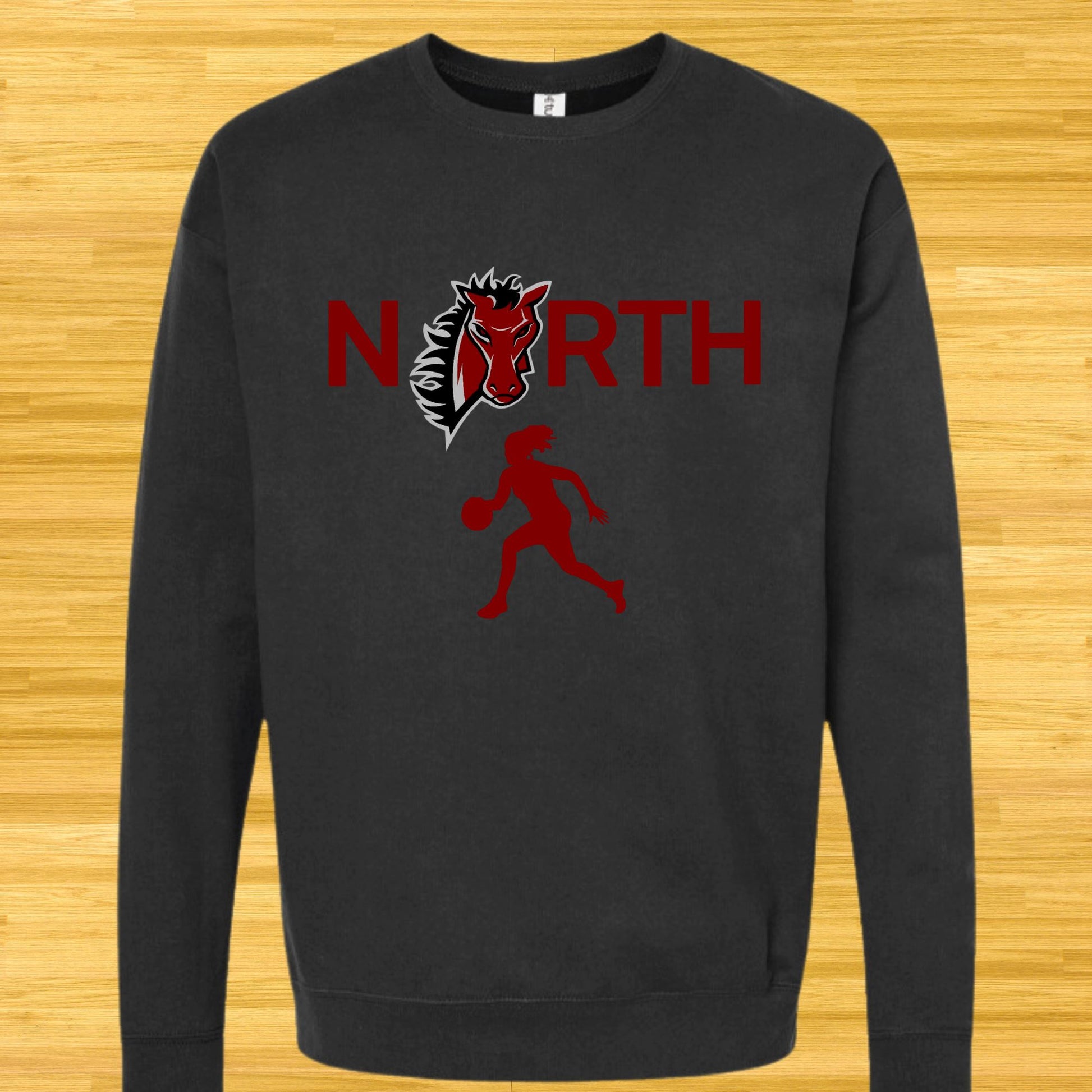 LSN Crewneck Sweatshirt B1ack By Design LLC 