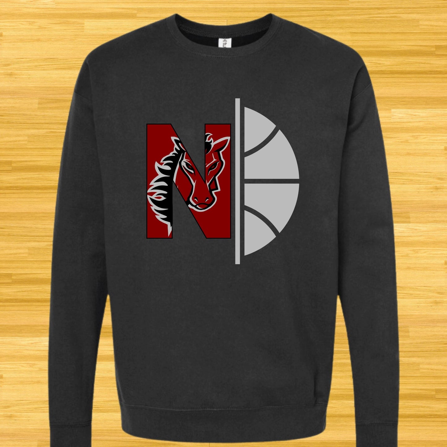 LSN Crewneck Sweatshirt B1ack By Design LLC 