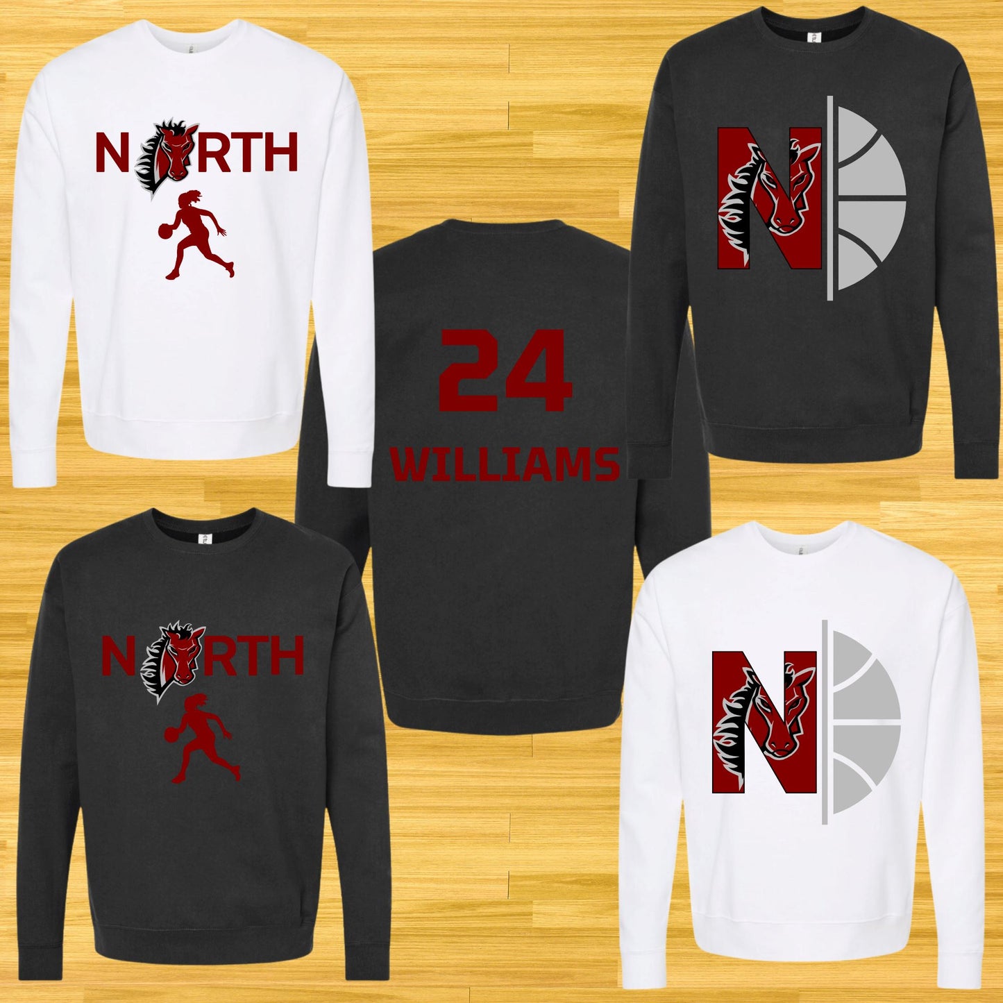 LSN Crewneck Sweatshirt B1ack By Design LLC 