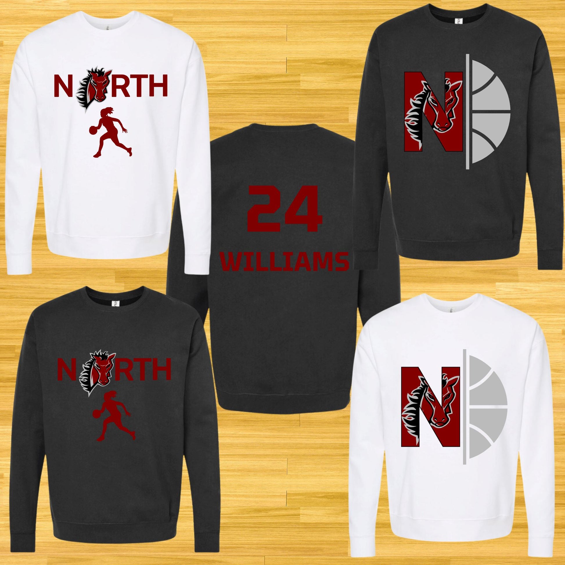 LSN Crewneck Sweatshirt B1ack By Design LLC 