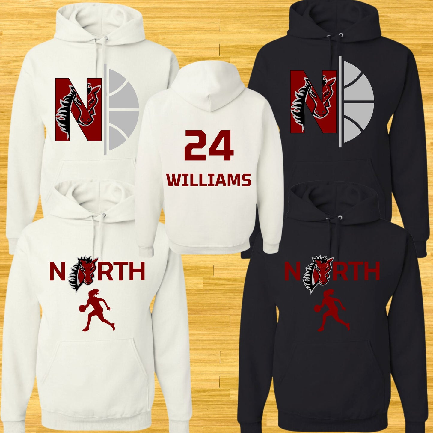 LSN Hooded Sweatshirt (Hoodie) B1ack By Design LLC 