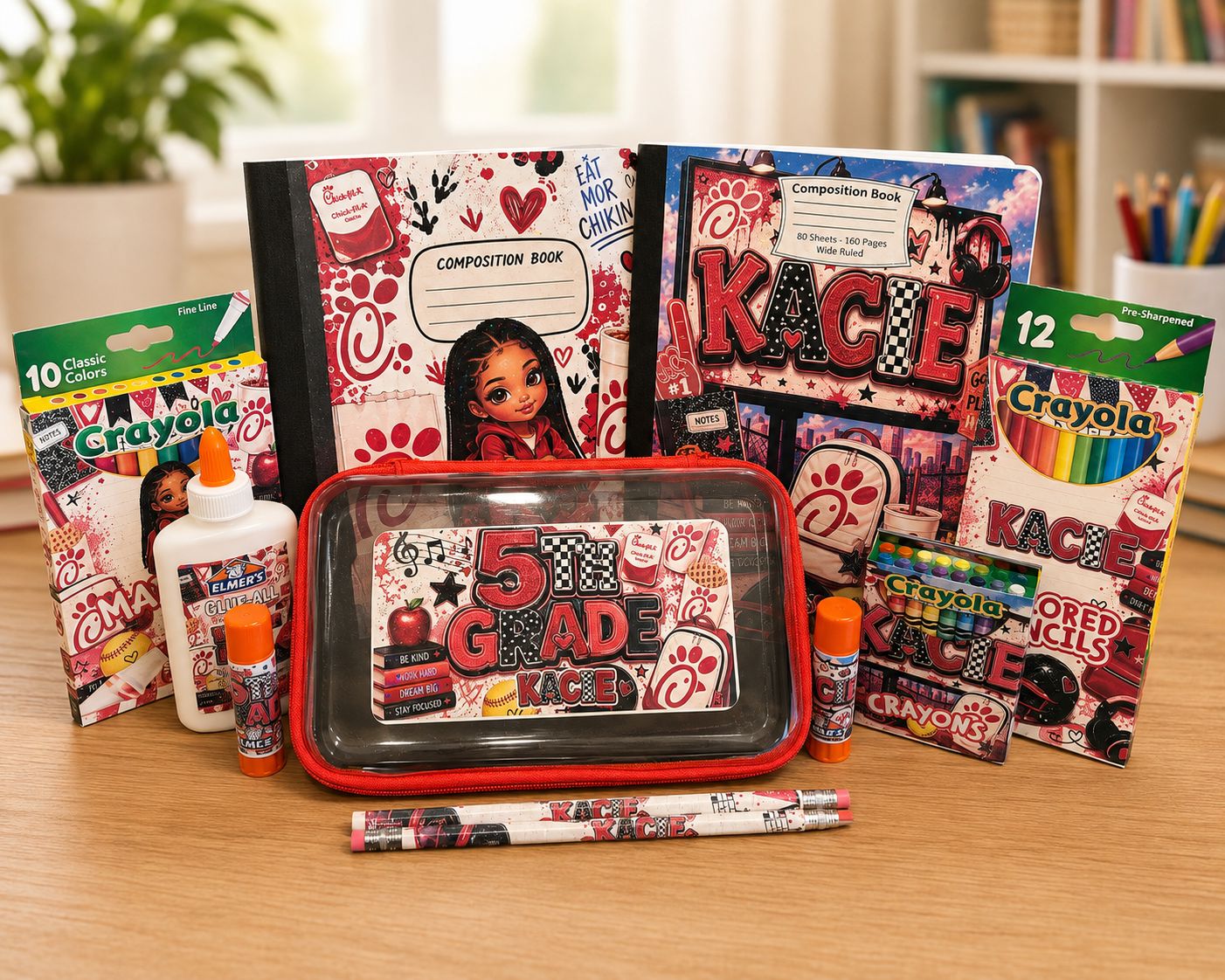 Personalized Back-to-School Supply Set | Custom School Essentials B1ack By Design LLC 