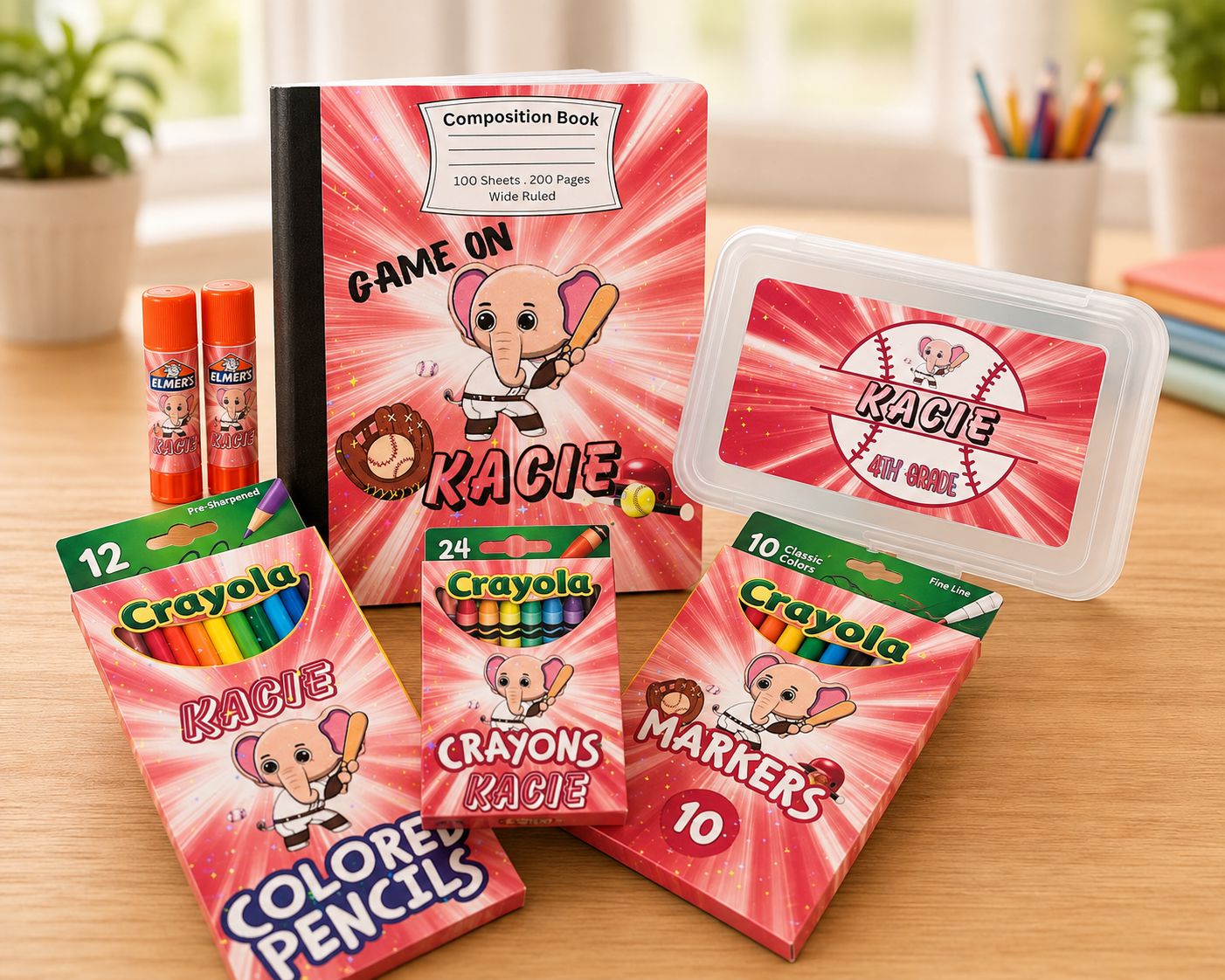 Personalized Back-to-School Supply Set | Custom School Essentials B1ack By Design LLC 