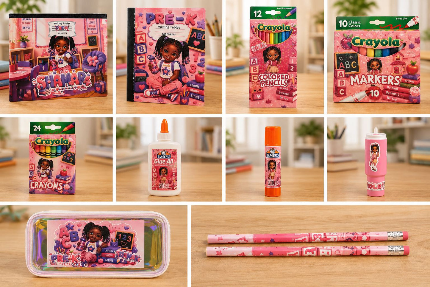 Personalized Back-to-School Supply Set | Custom School Essentials B1ack By Design LLC 
