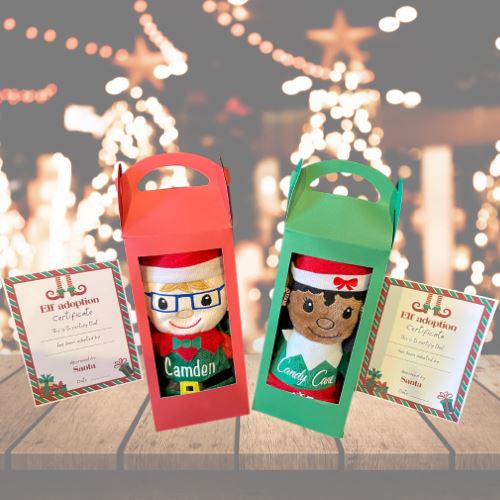 Personalized Elf | Stocking Stuffer | Christmas Decoration Stuffed Animals B1ack By Design LLC 
