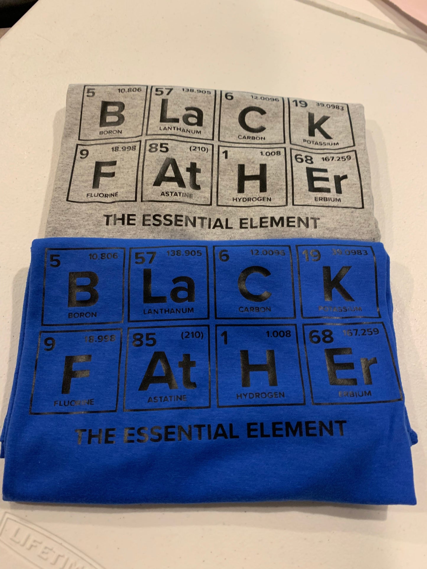 Black Father, The Essential Element, Periodic Table T-Shirt B1ack By Design LLC 