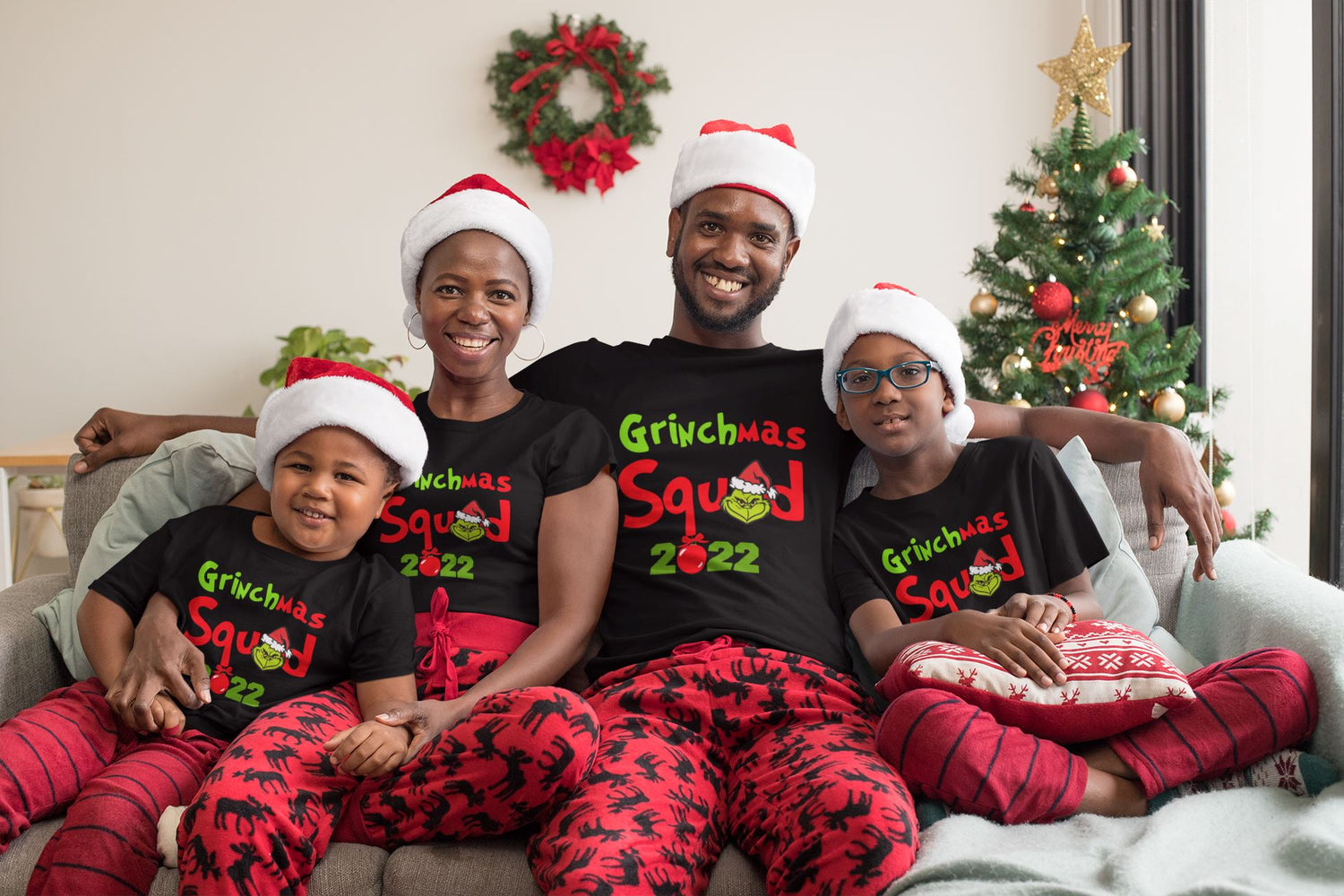Christmas Holiday T-Shirt, Matching Family Shirts B1ack By Design LLC 