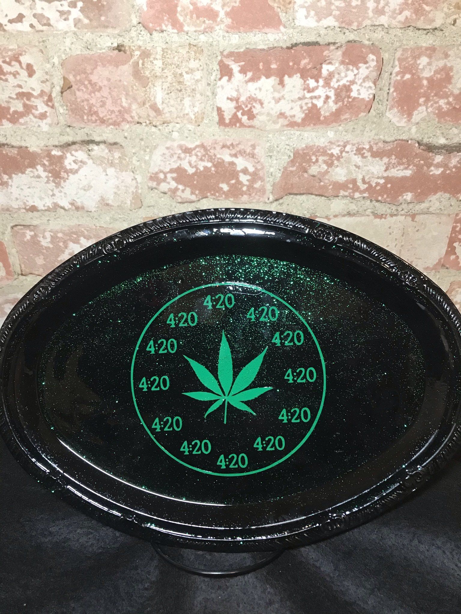 Custom Tray - 420 Clock B1ack By Design LLC 