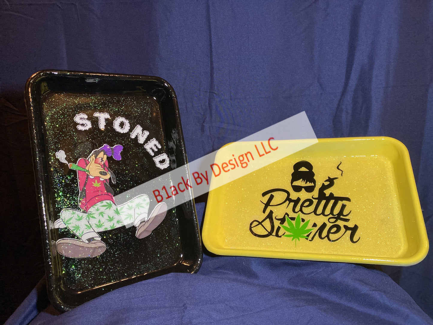 Custom Tray - Pretty Stoner/Stoned B1ack By Design LLC 