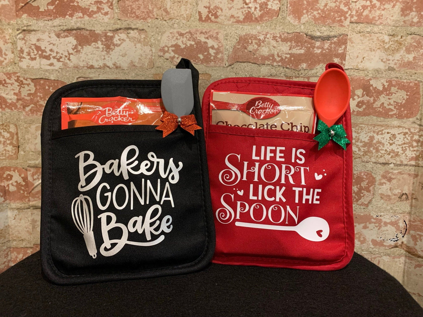 Decorative Pot Holders, Pot Holder Gift Set, Custom Pot Holder, Holiday Pot Holder B1ack By Design LLC 