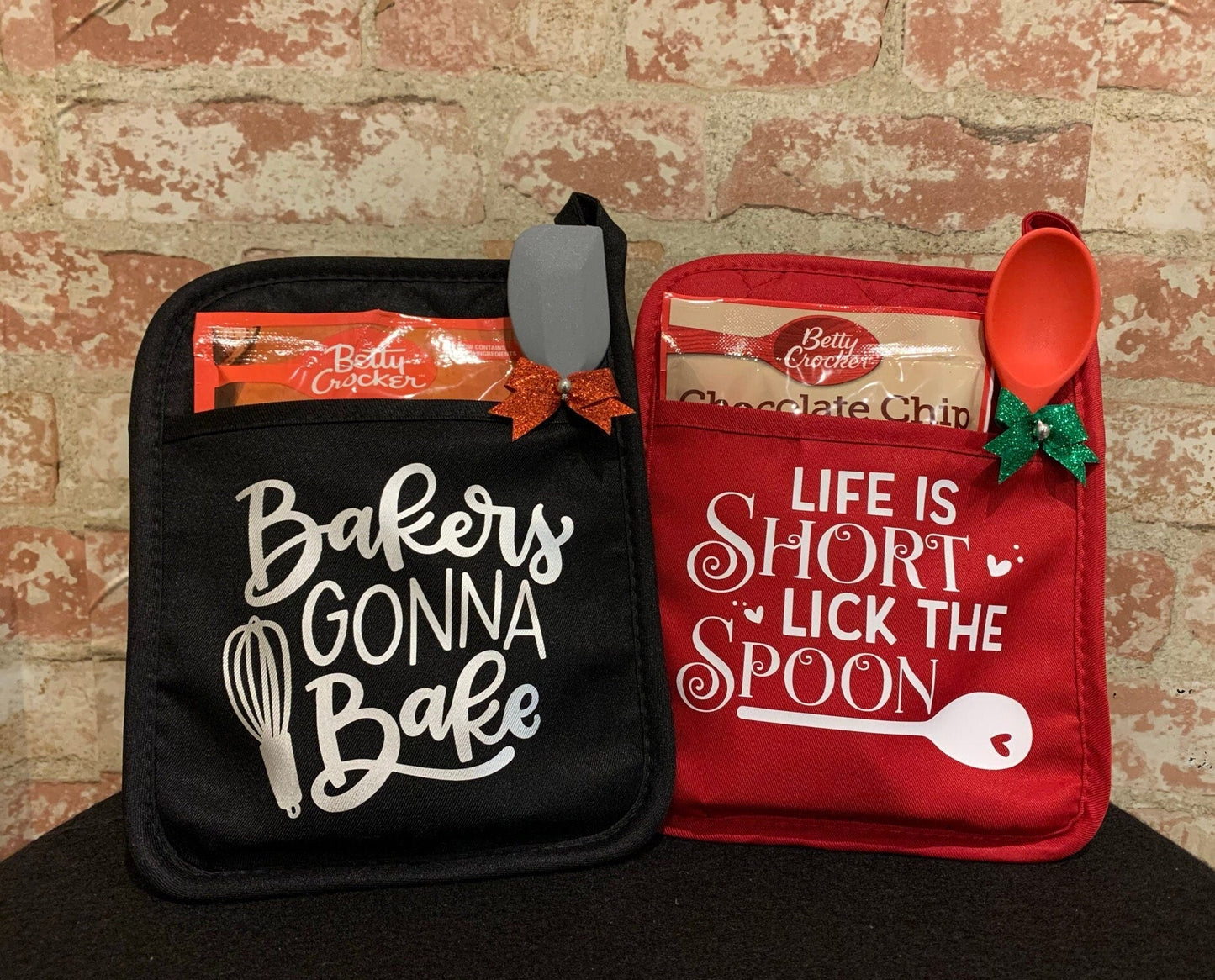 Decorative Pot Holders, Pot Holder Gift Set, Custom Pot Holder, Holiday Pot Holder B1ack By Design LLC 