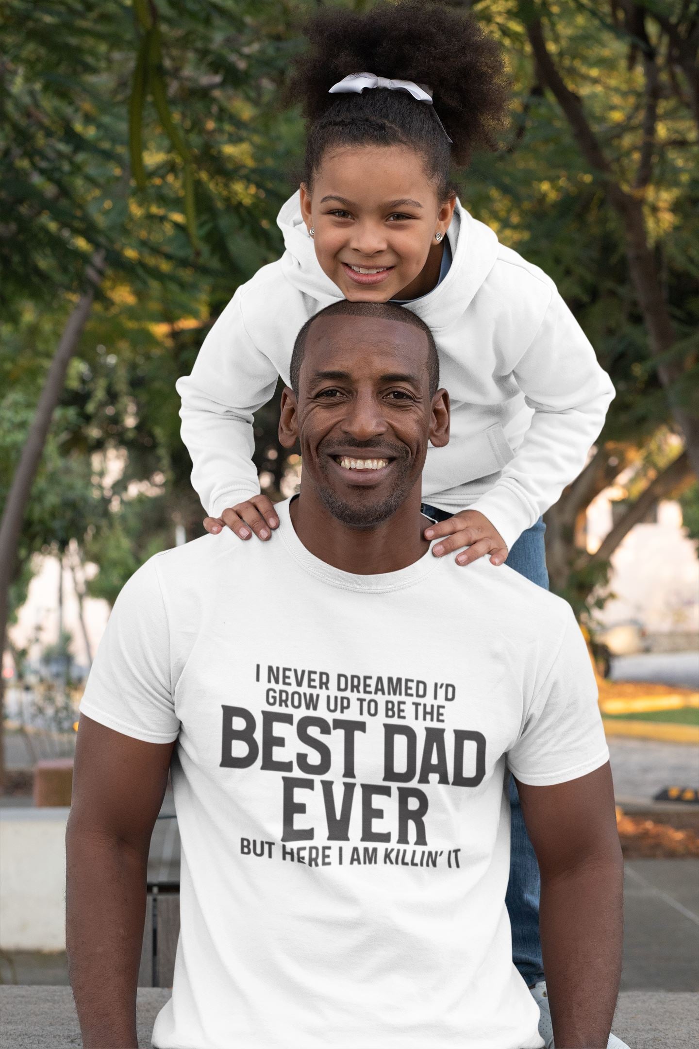 Fatherhood Themed T-Shirts, Father's Day Shirts, Husband, Daddy, Protector, Hero, Best Dad Ever, Dad Jokes B1ack By Design LLC Best Dad Ever S BLACK