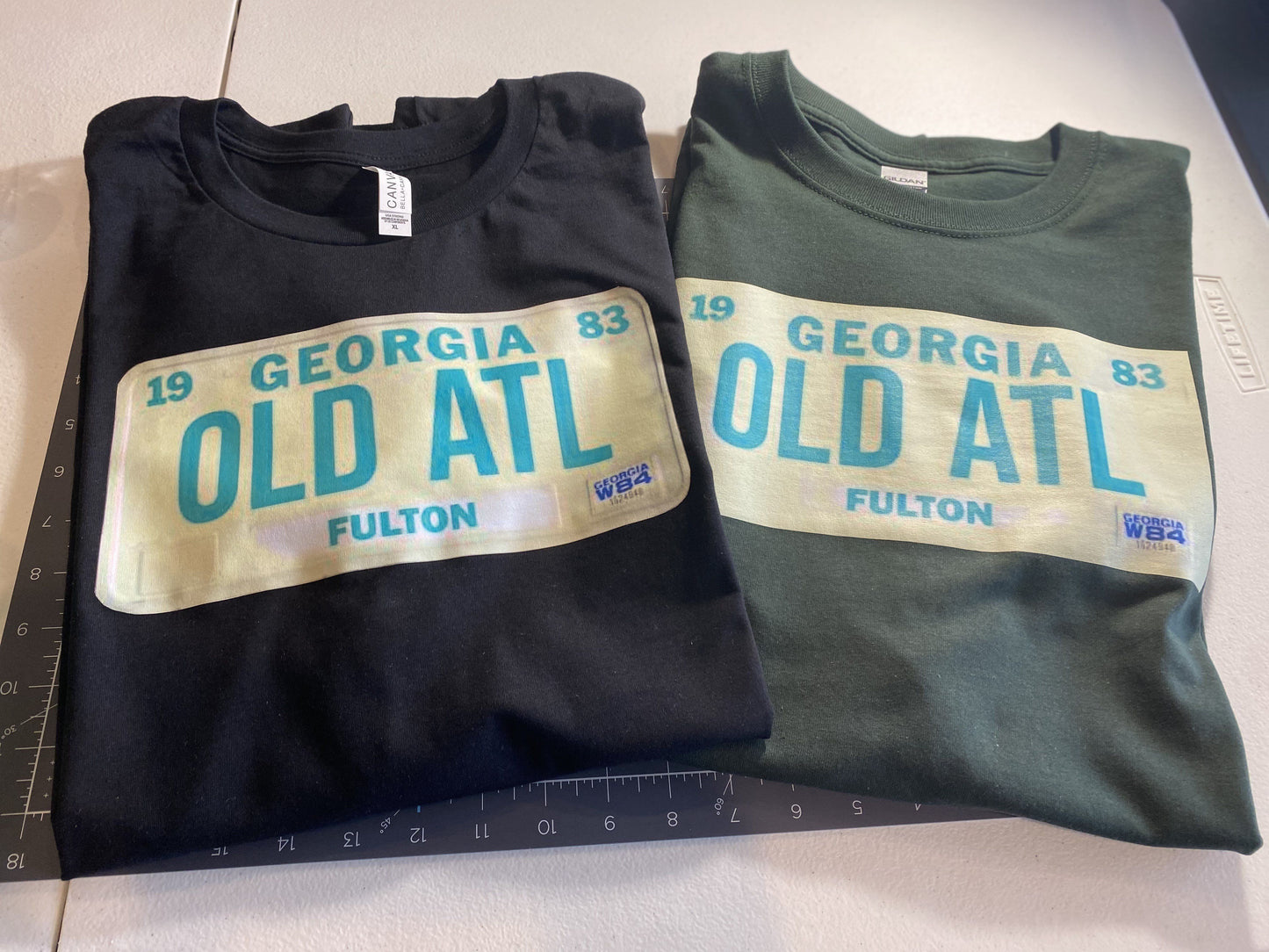 OLD ATL - 1980s Fulton County T-Shirt, Georgia Shirt B1ack By Design LLC 