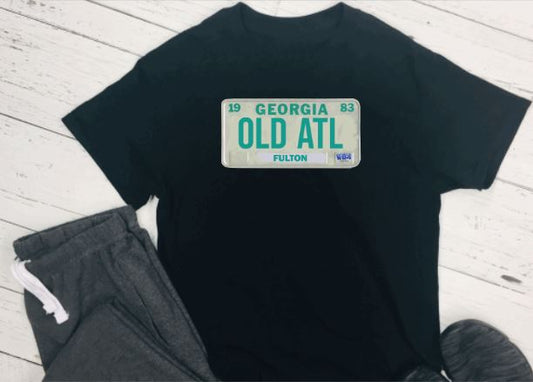 OLD ATL - 1980s Fulton County T-Shirt, Georgia Shirt B1ack By Design LLC 