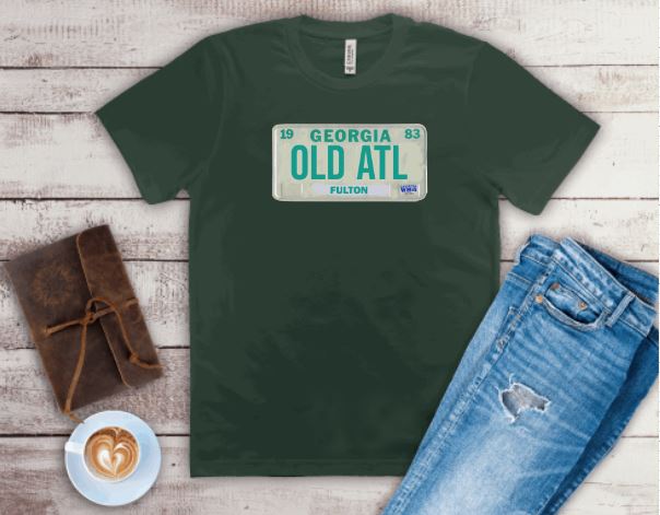 OLD ATL - 1980s Fulton County T-Shirt, Georgia Shirt B1ack By Design LLC 