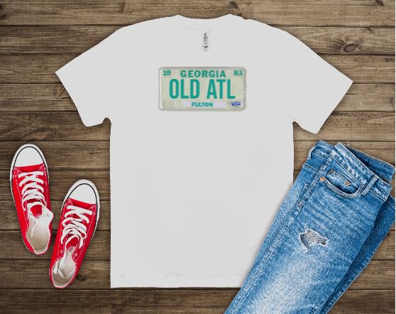 OLD ATL - 1980s Fulton County T-Shirt, Georgia Shirt B1ack By Design LLC 