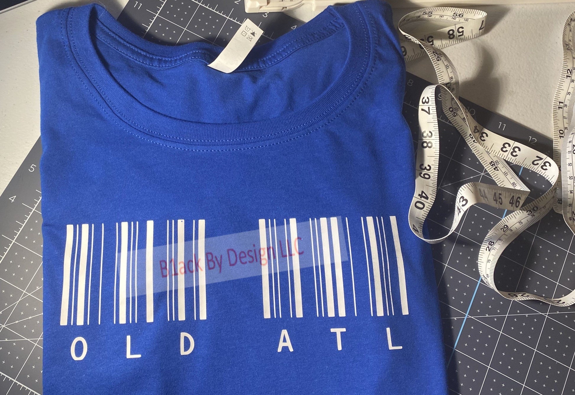 Old Atl "Glow-in-the-Dark" Bar Code Shirt B1ack By Design LLC 