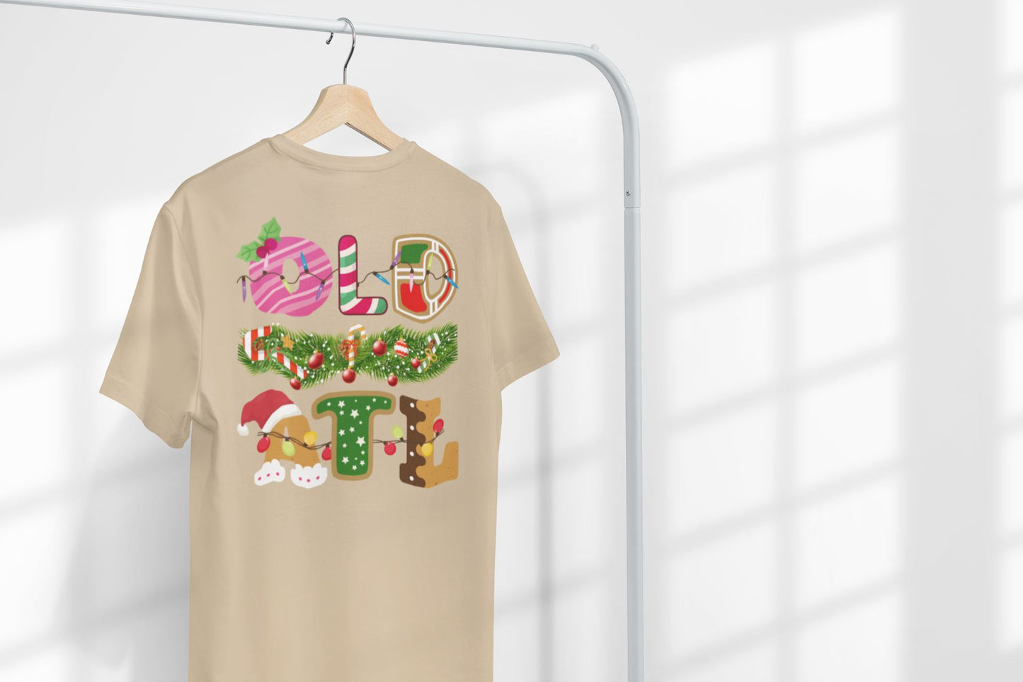 OLD ATL Holiday T-Shirt (Ugly Christmas Shirt) B1ack By Design LLC 