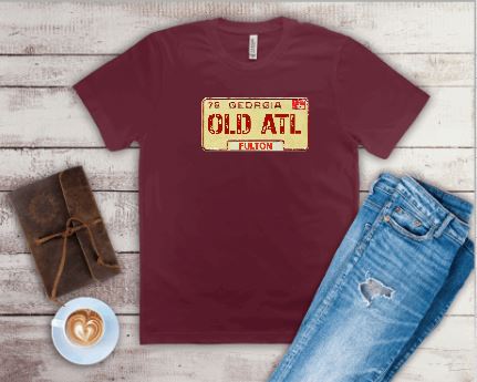 OLD ATL - Vintage Fulton County T-Shirt, Georgia 1970s Shirt B1ack By Design LLC 
