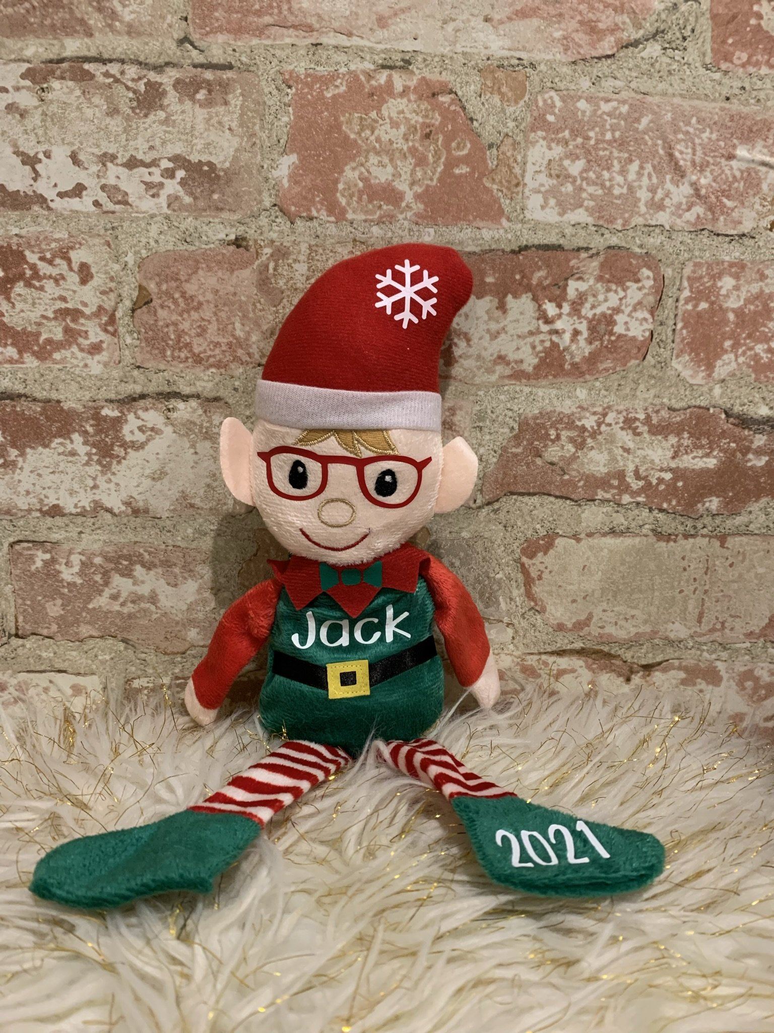 Personalized Elf | Stocking Stuffer | Christmas Decoration Stuffed Animals B1ack By Design LLC 