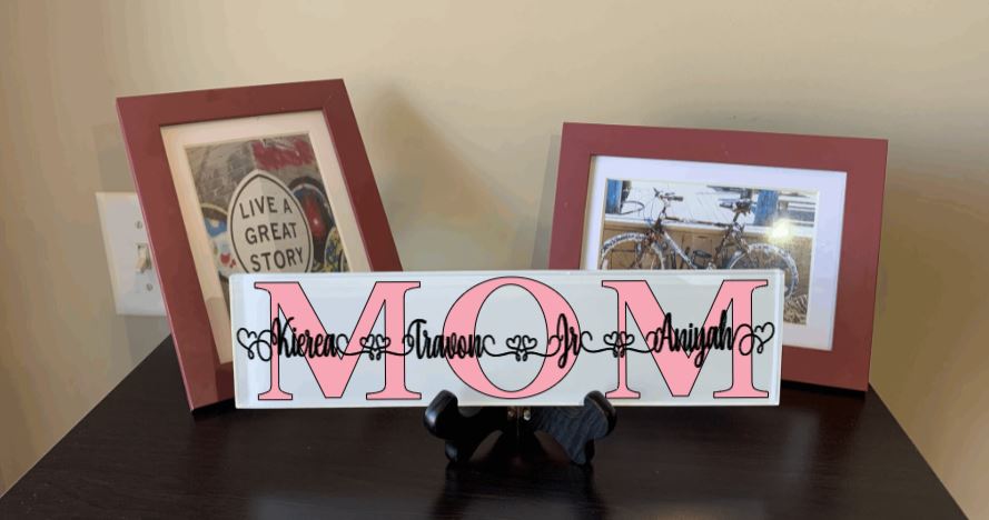 Personalized Mom Tile/Plaque Tile B1ack By Design LLC 