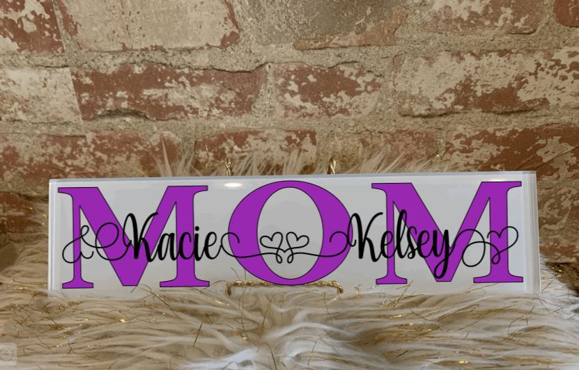 Personalized Mom Tile/Plaque Tile B1ack By Design LLC 