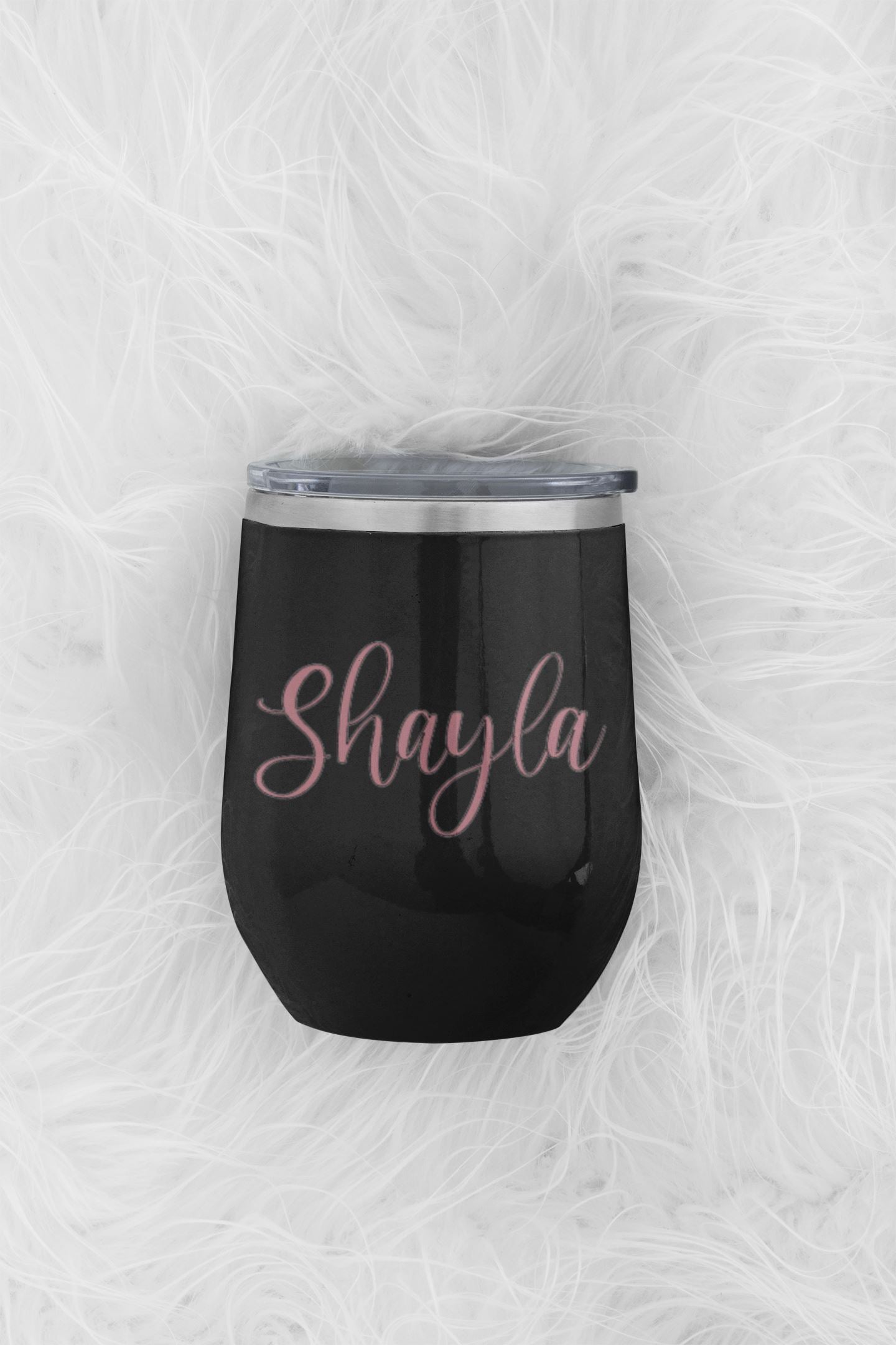 Personalized Wine Tumbler| Bridesmaid Glasses| Bridal Party Gift| Bridesmaid Proposal| Stainless Steel Stemless Glass B1ack By Design LLC 