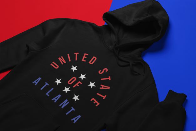 United State of Atlanta Hoodie Shirt B1ack By Design LLC 